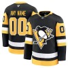 Dresovi Pittsburgh Penguins 2024-25 Fanatics Premium Custom Domaći Crno - Muške